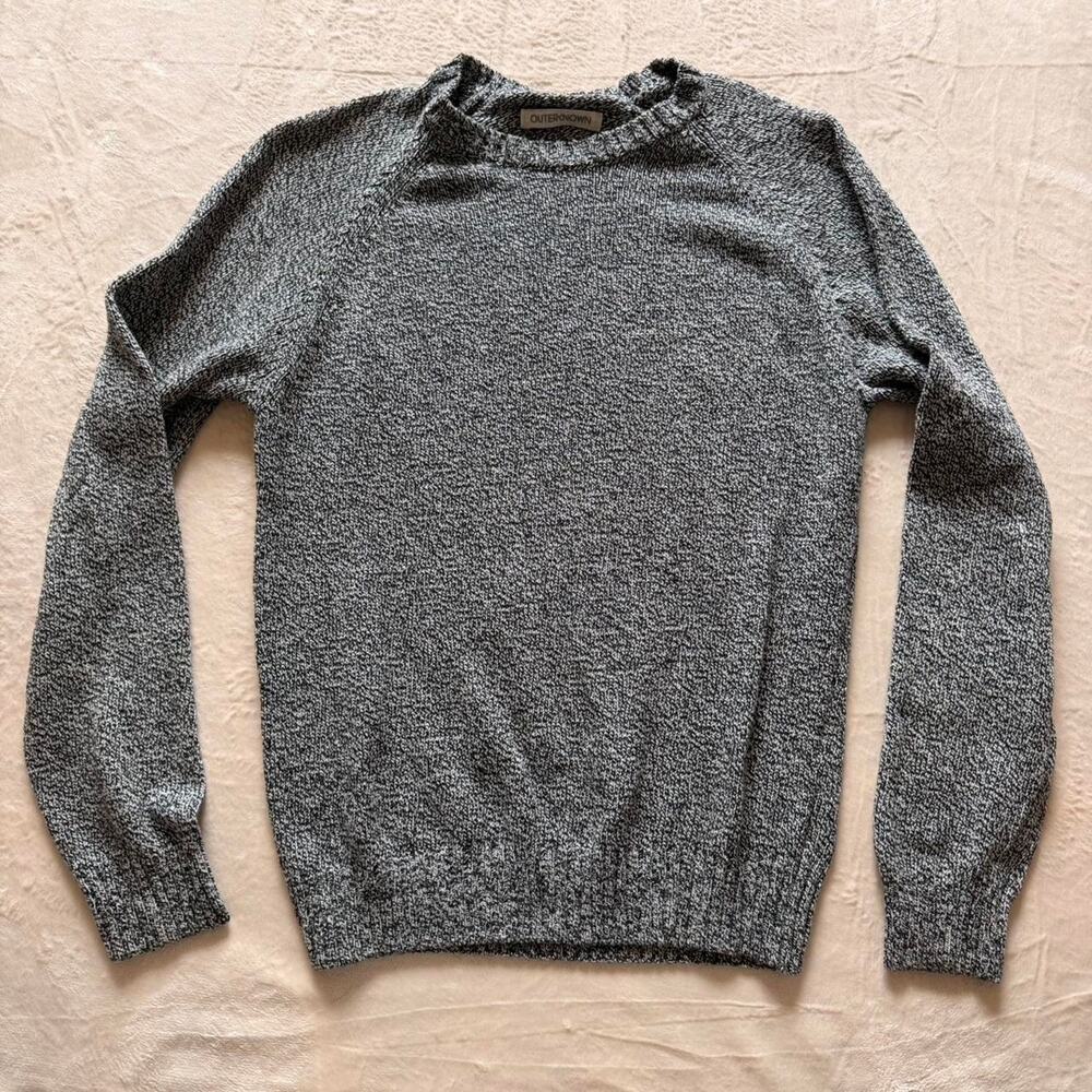 Outerknown heather grey sweater size medium